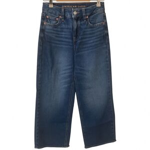American Eagle Super High Rise Baggy Wide Leg Ankle Jeans